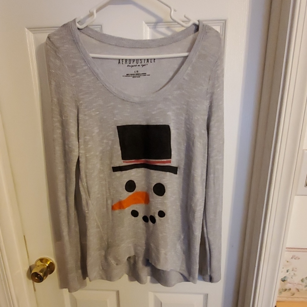 NWOT snowman long sleeve shirt